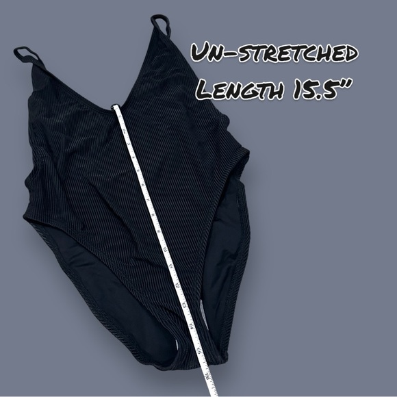 NWOT NASTY GAL Ribbed Open Back Black One Piece Swimsuit. Size Small 🏝️ - Picture 6 of 10